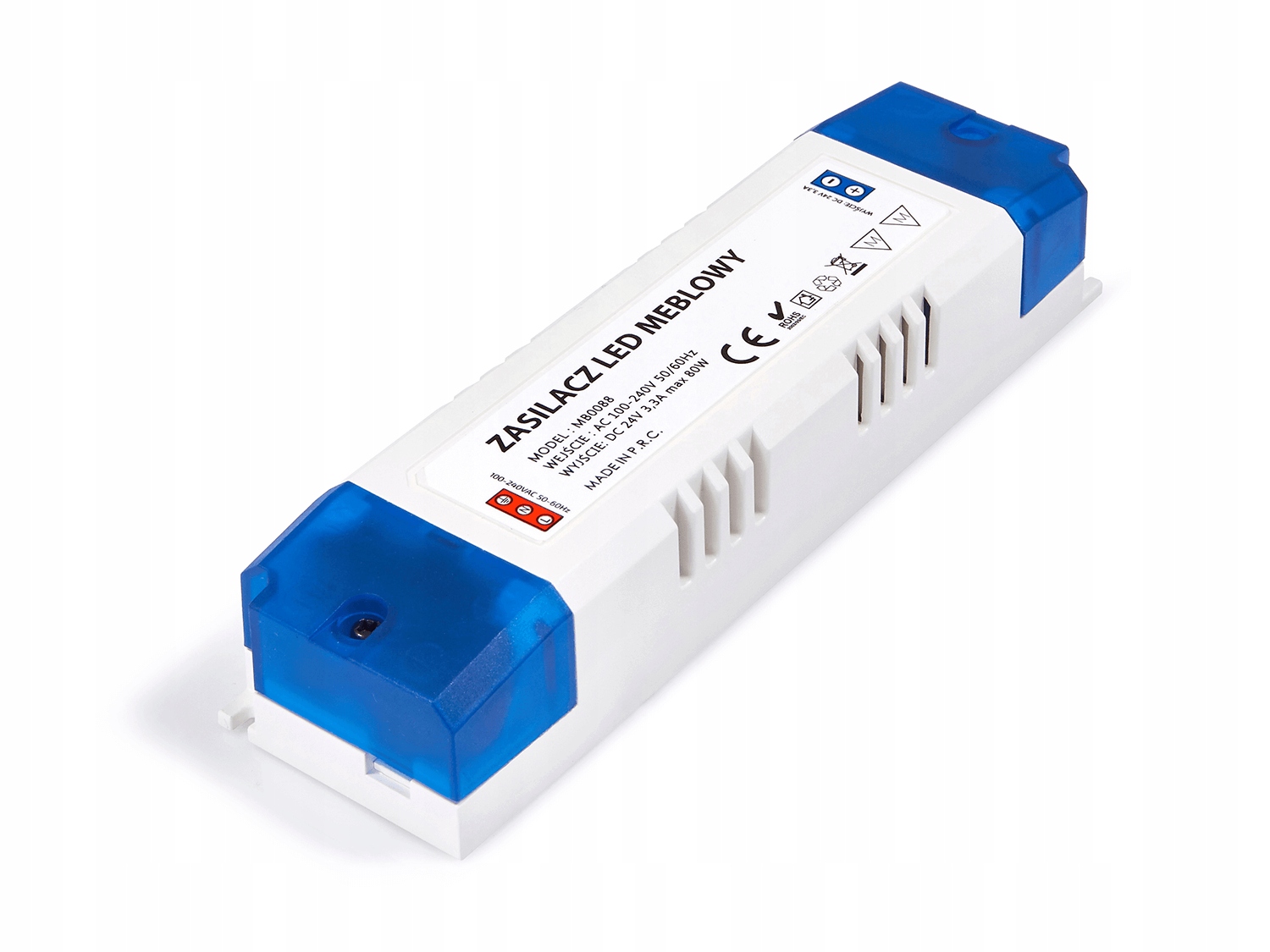 

Zasilacz Meblowy 24V 80W 3.33A IP20