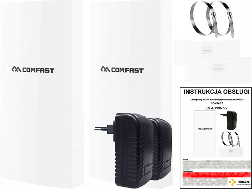 2x Accesspoint Bridge Most WiFi Punkt Dostępowy Zewnętrzny Outdoor Poe 48V
