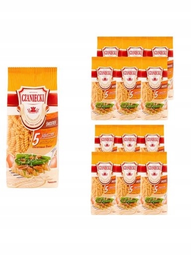 1X Czaniecki Těstoviny 5 vaječných vřeteno 12x250 g