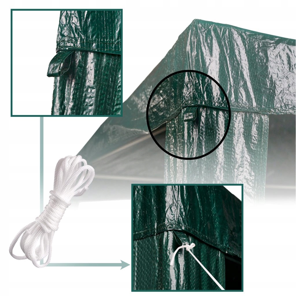 Namiot pawilon ogrodowy imprezowy handlowy altana zielony 1,9x1,9 Typ wolnostojące