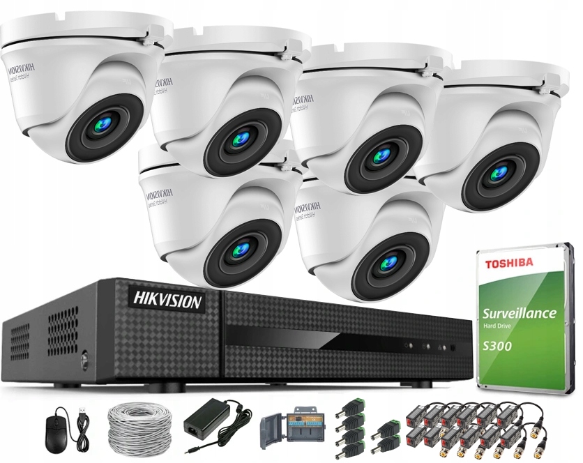 

Zestaw Monitoringu 6 Kamer Fhd IR30 1TB Zewnętrzny