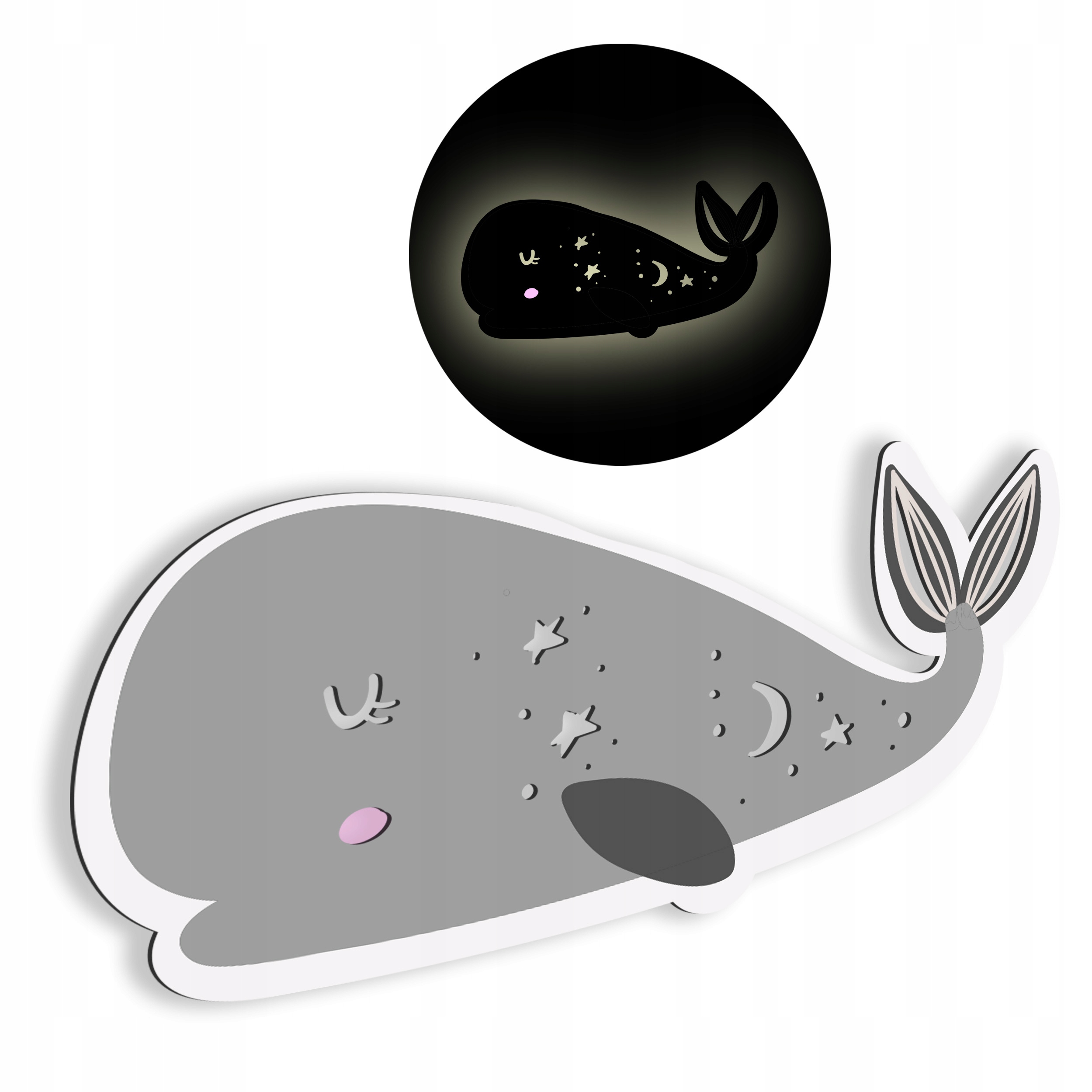 Lampka LED nocna dziecięca wieloryb pokój dziecka