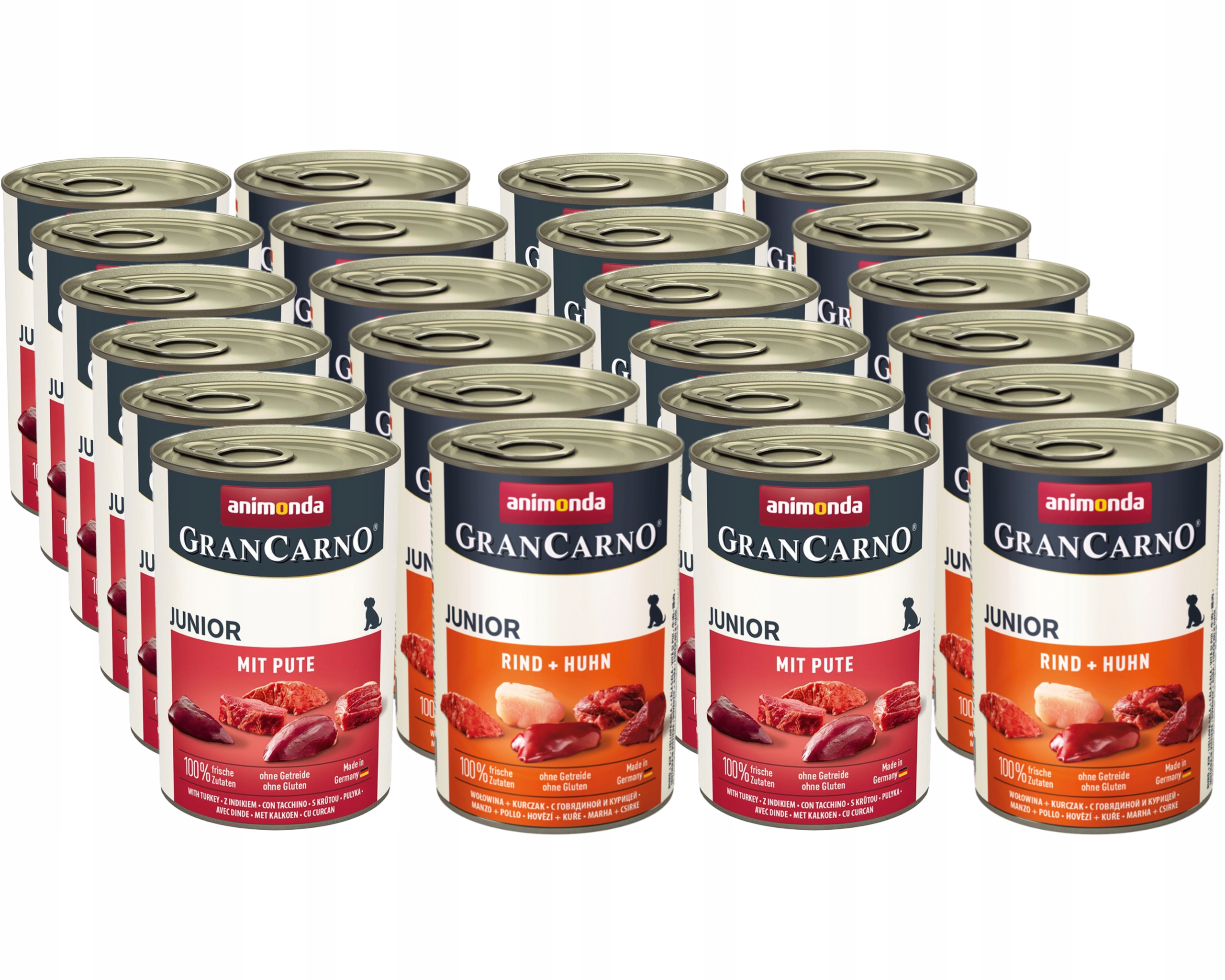 Animonda GranCarno Junior MIX příchuť Set 400g x24