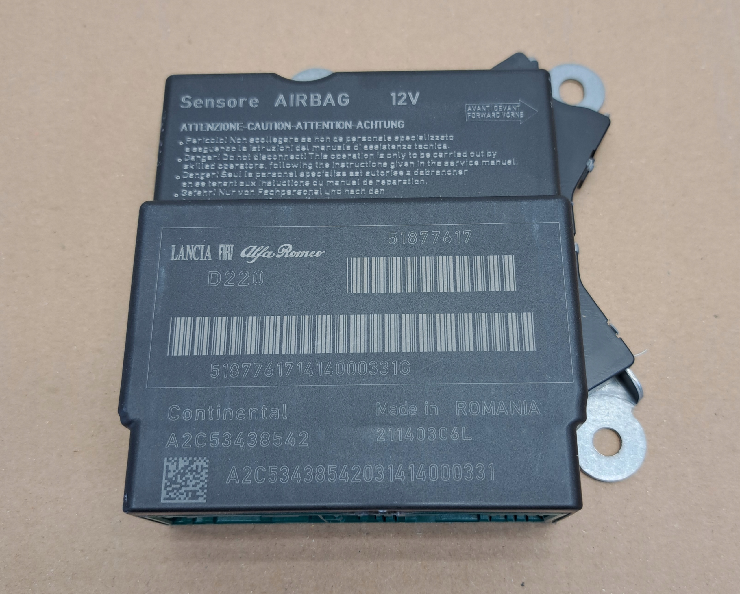 ORYGINAŁ FIAT CENTRALKA AIRBAG 51877617 BRAVO Producent części Fiat OE