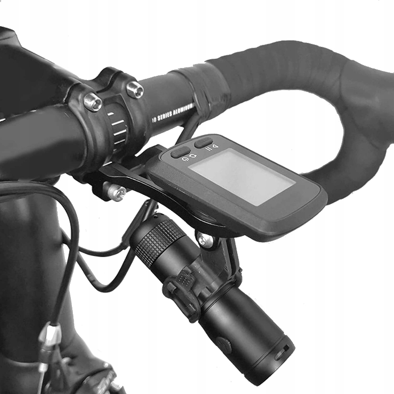 Aluminiowy uchwyt na mostek do Garmin Edge Varia Bryton GoPro Model Garmin Bryton CatEye Garmin Gopro czarny
