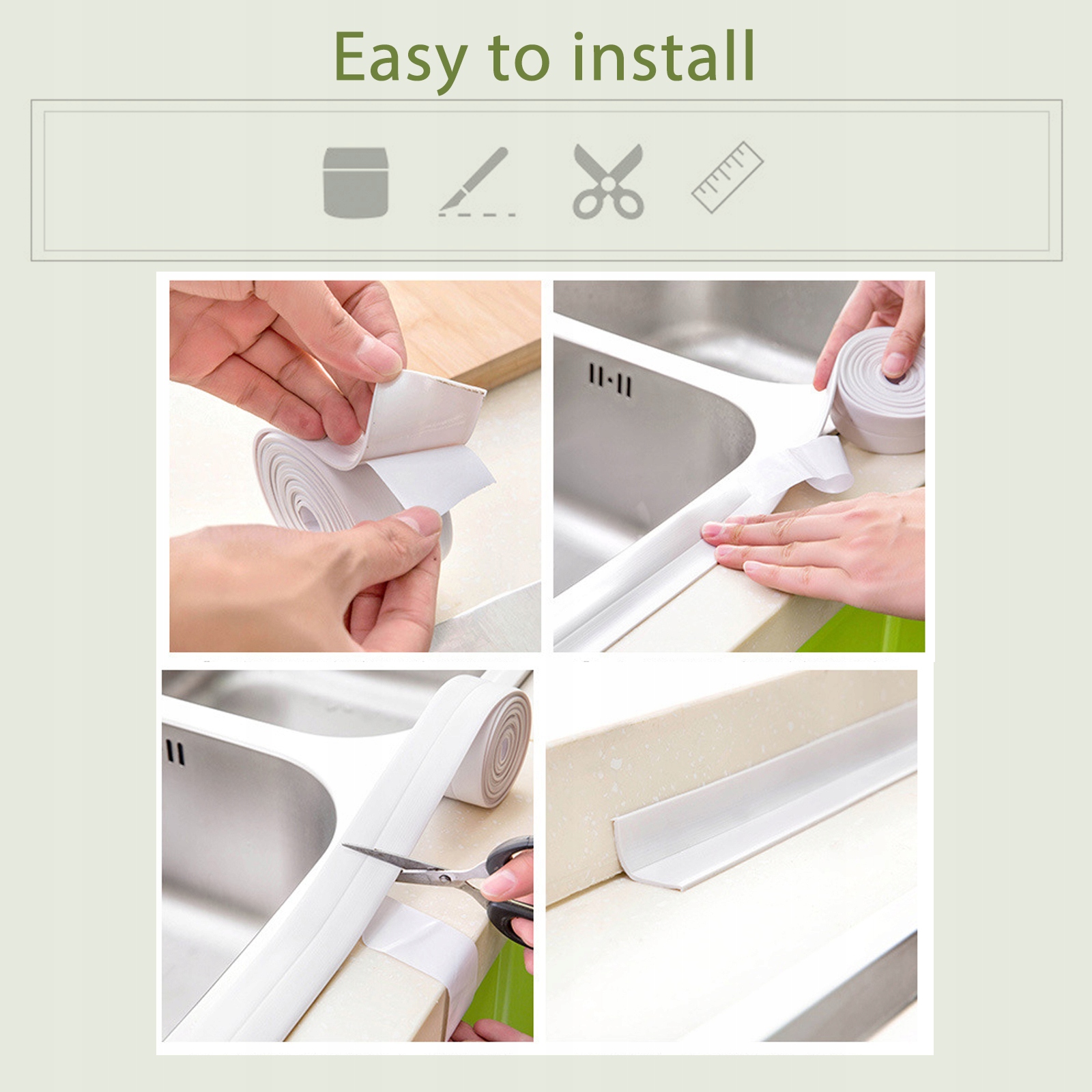 L Taśma uszczelniająca DO WANNY BRODZIKA ZLEWU Kod producenta 457