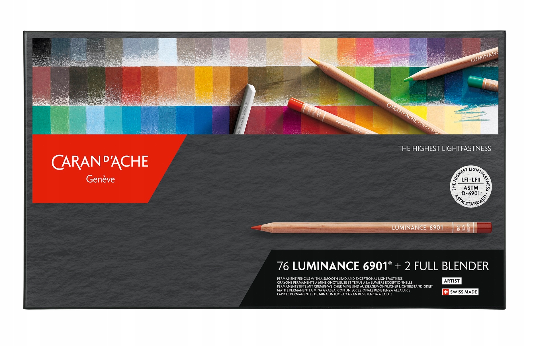 Pastelky Caran d'Ache Luminance 6901 76 barev