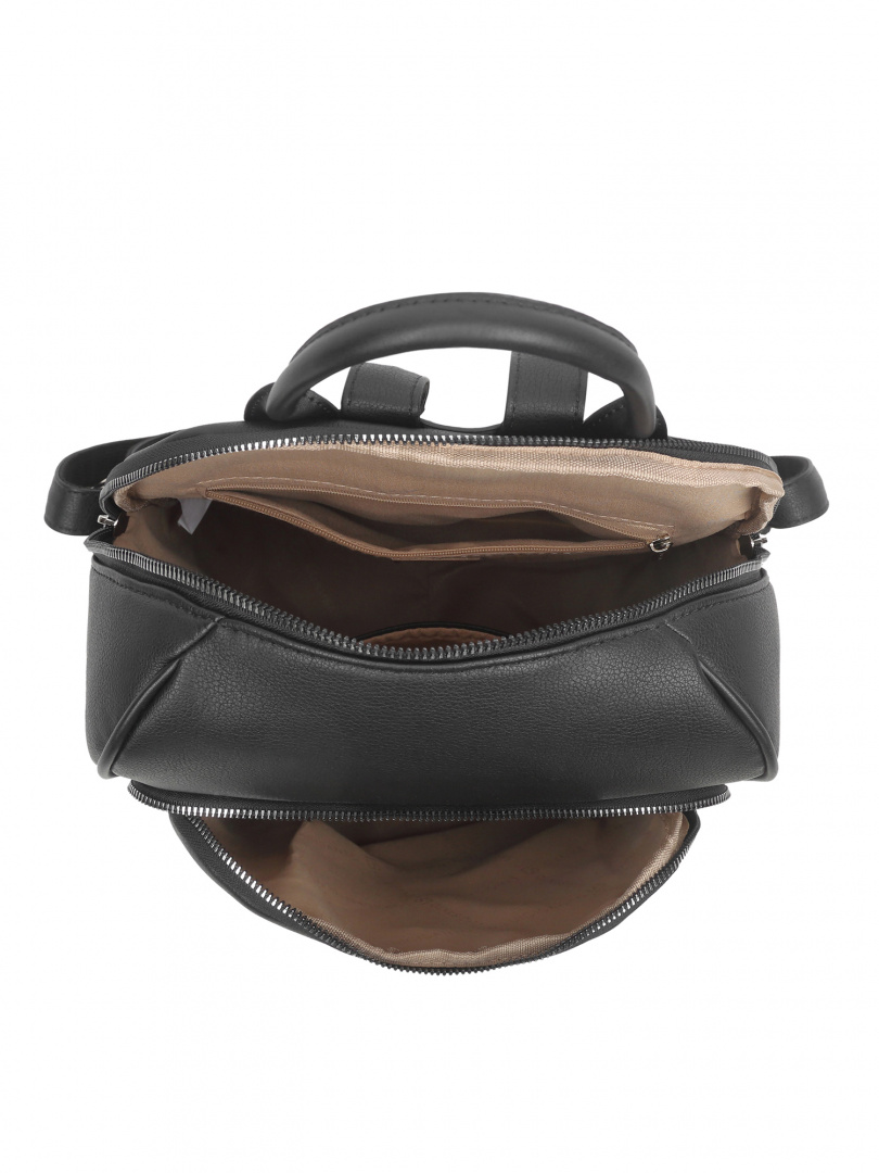 Plecak Damski LUIGISANTO T6474 Black Materiał dominujący skóra ekologiczna