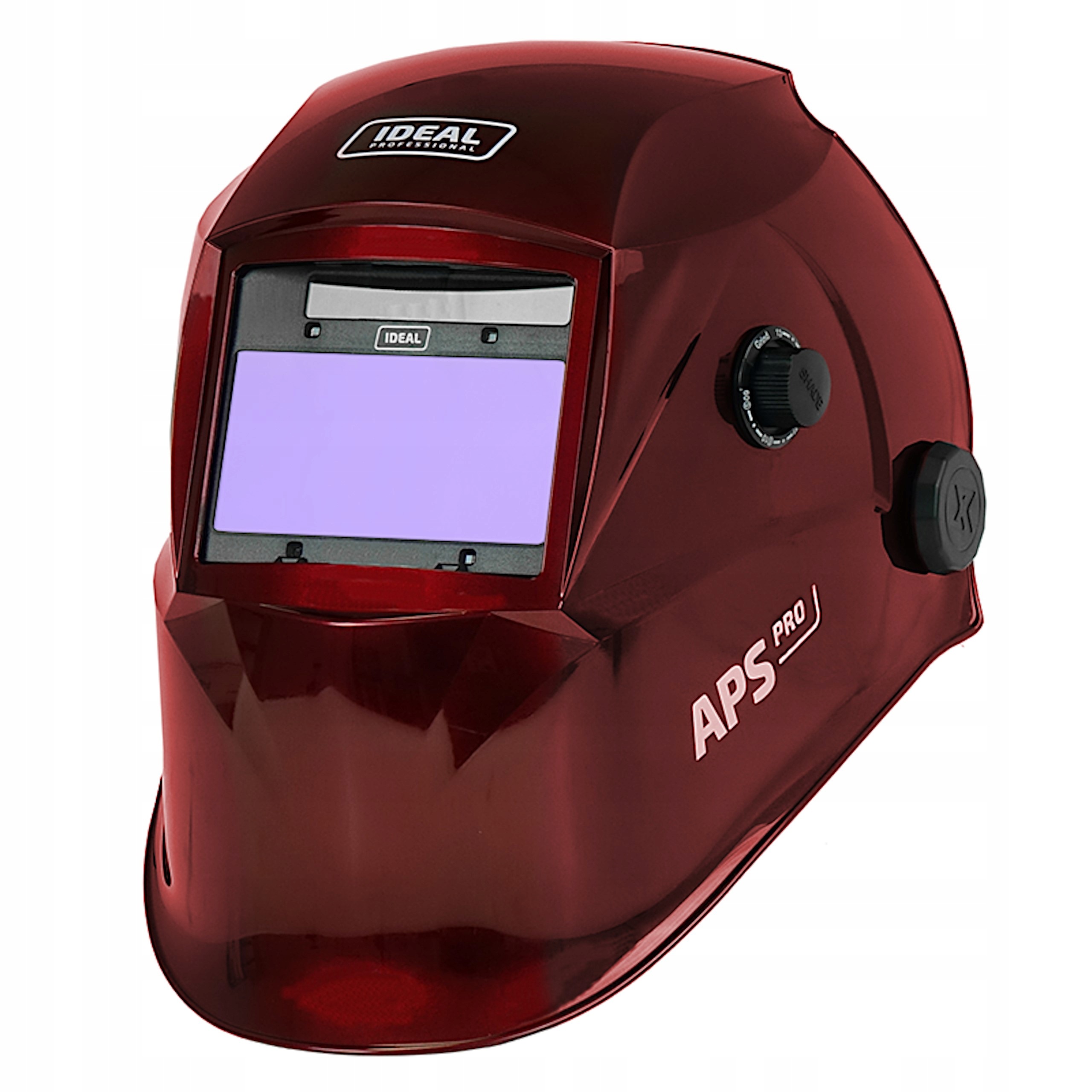 Automatická Svařovací Přilba Ideal Aps Pro 718G Červená Truecolour