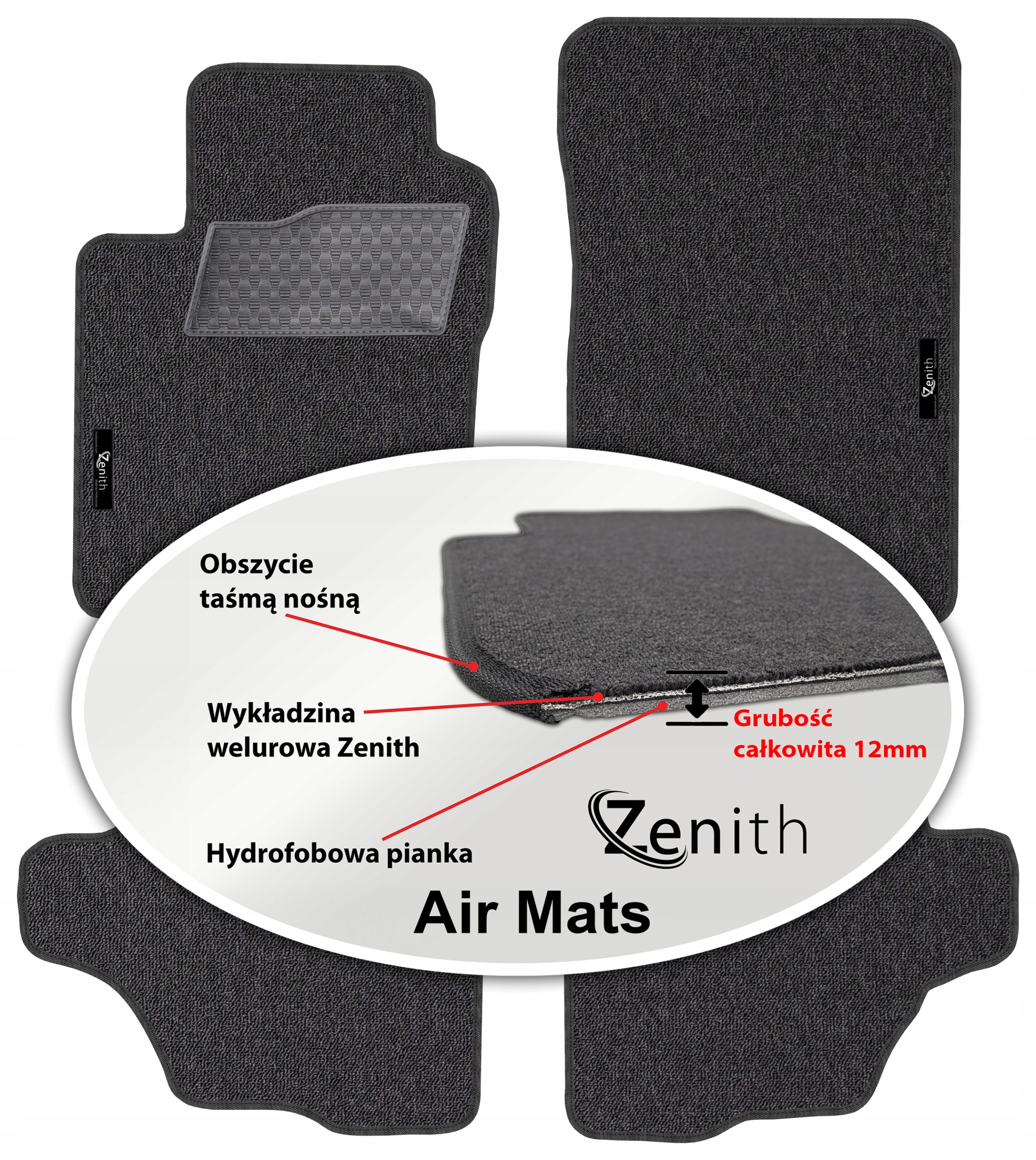 Suzuki Grand Vitara 3D 99-05 Velúrové koberčeky do auta Zenith Air Mats