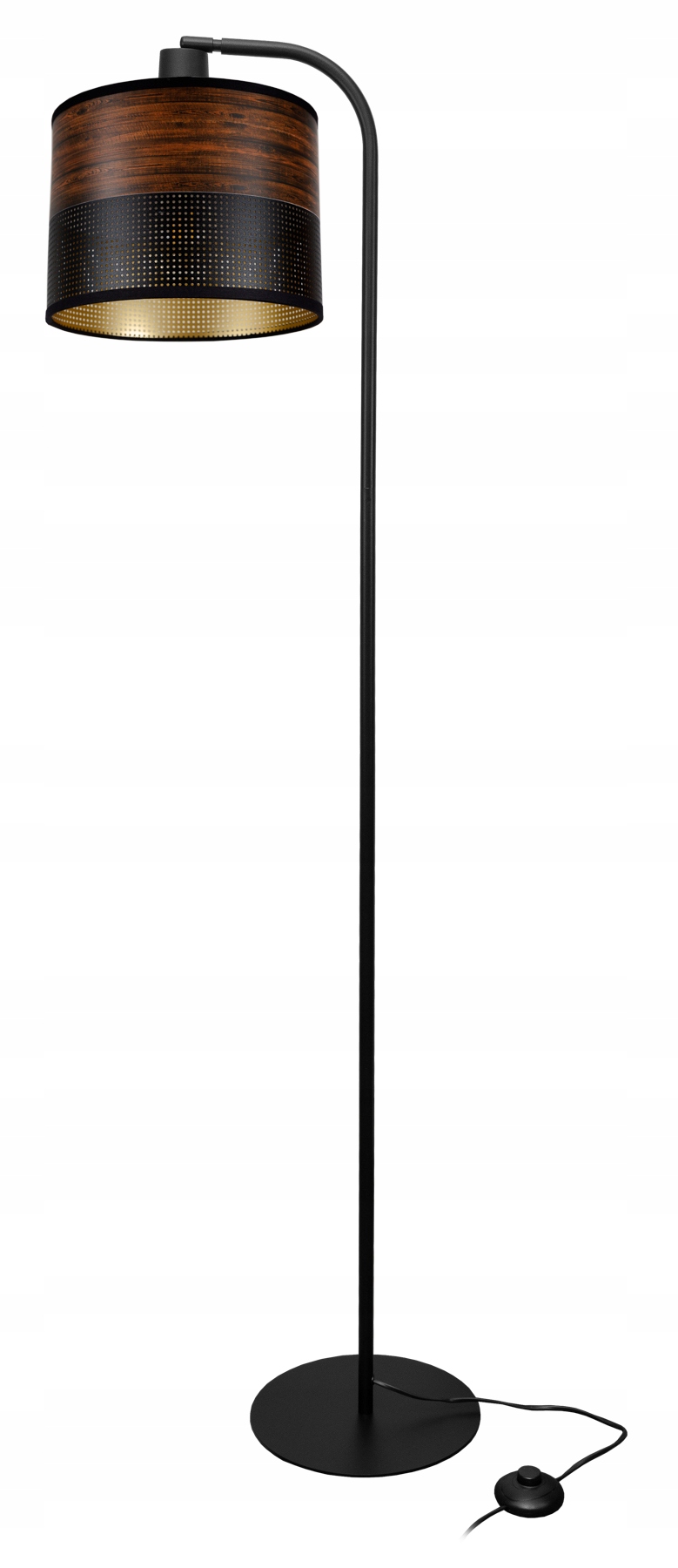 Podlahová lampa černá E27 60 W 145 cm 20 cm