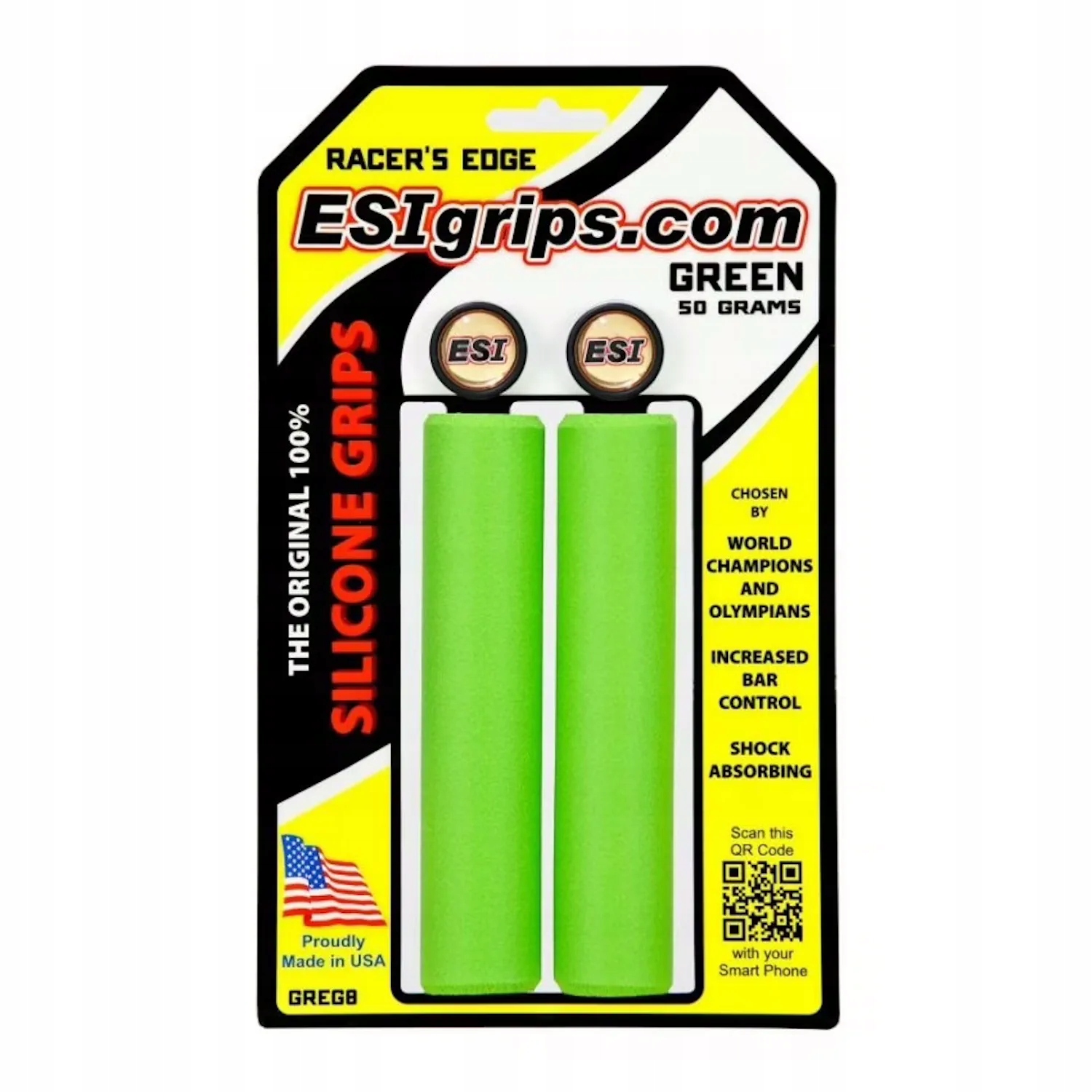 Gripy rowerowe Esi Racer's Edge green