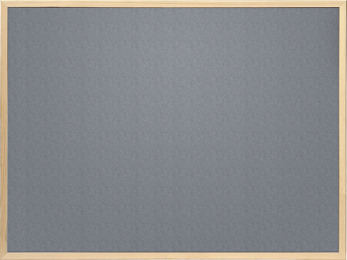 Szara Tablica Tekstylna Filcowa 60x40 cm w ramie drewnianej