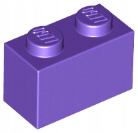 

Lego 3004 Klocek 1x2 fioletowy Nowy (1g)
