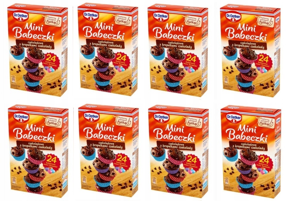 8x 245g Dr. Oetker Babeczki czekoladowe Karton