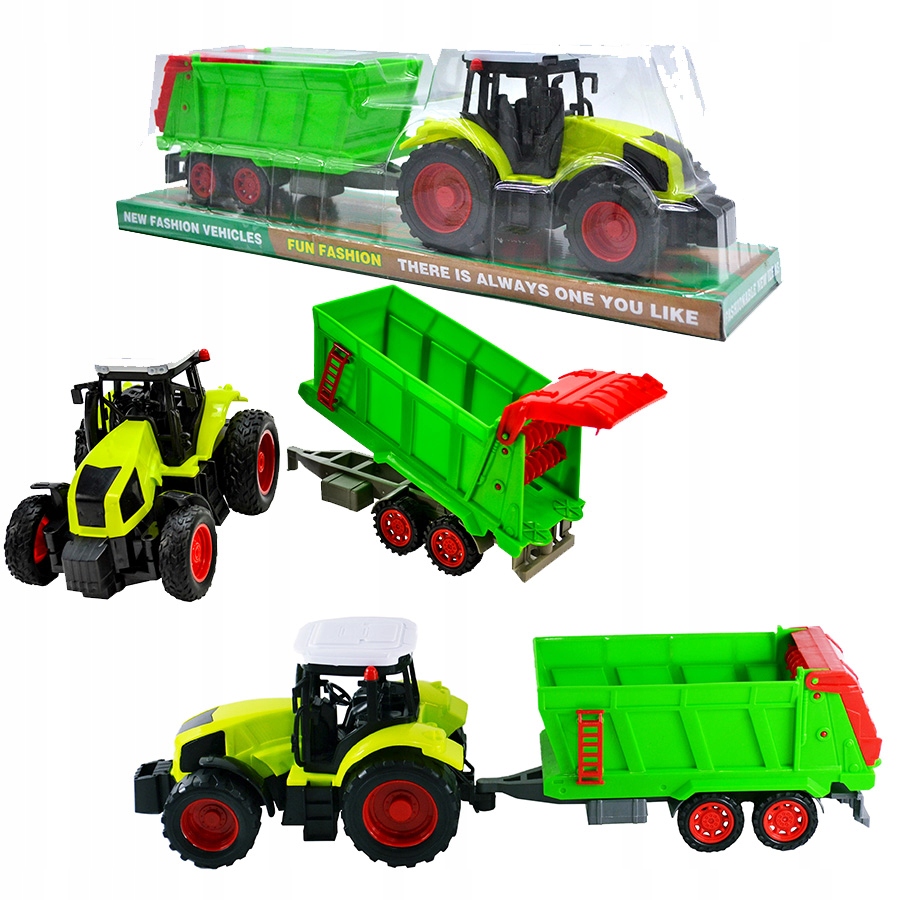 

Farmer Maszyna Traktor +przyczepa Rozrzutnik Napęd