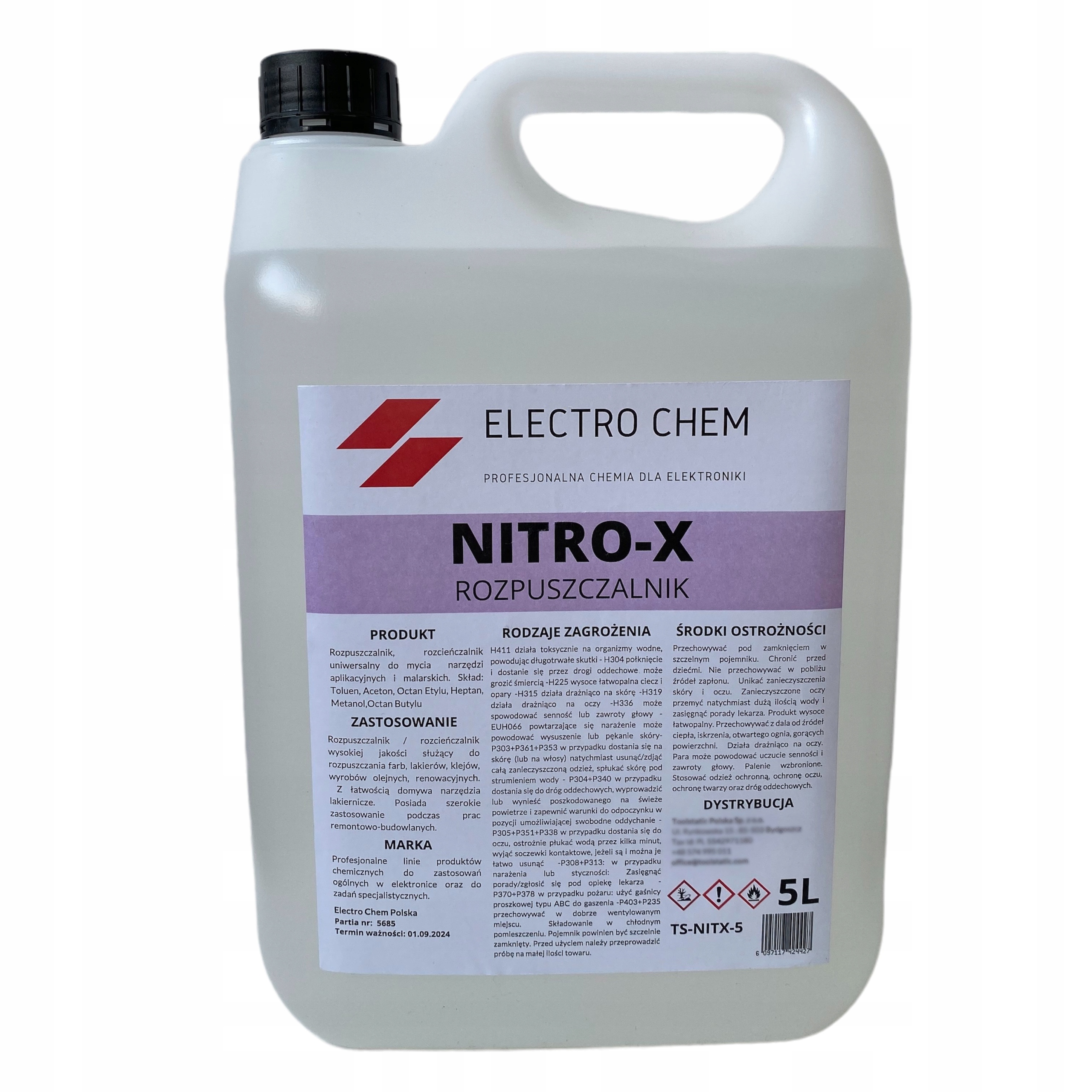 Nitro X Rozpuszczalnik Rozcieńczalnik Uni 5L