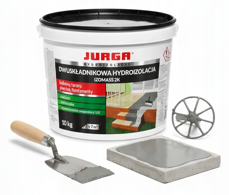 Izomass 2K Jurga 10kg masa uszczelniająca hydroizolacja balkon taras