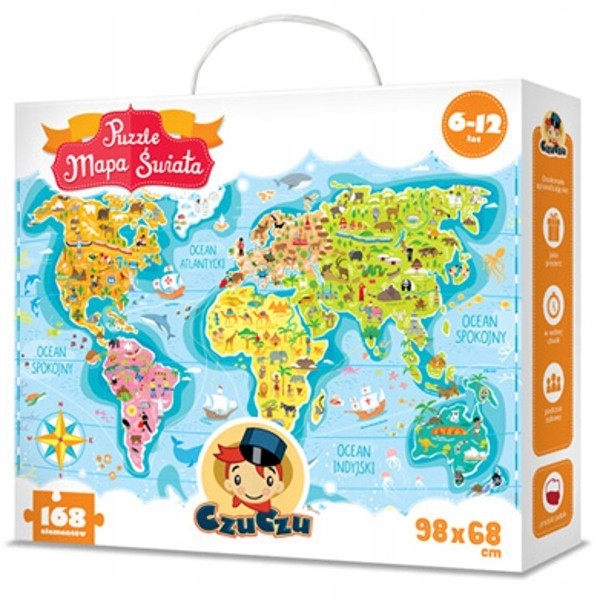 

Puzzle CzuCzu 168 szt. Mapa świata 168 CZ-6269