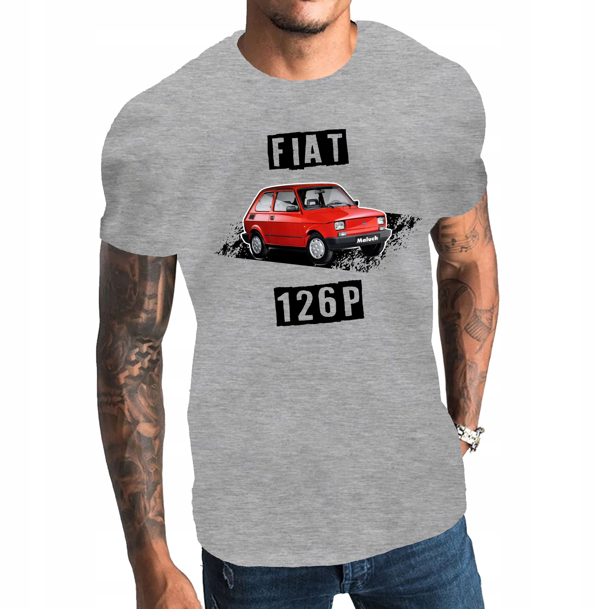

Koszulka męska auto FIAT126P fan motoryzacji XL