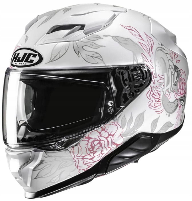Hjc F71 Eliz White Pink Kask Motocyklowy Integralny Biały Różowy