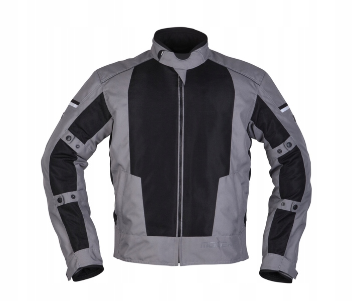 Letná motocyklová bunda Modeka Veo Air Sivá-Čierna 5XL s ventiláciou