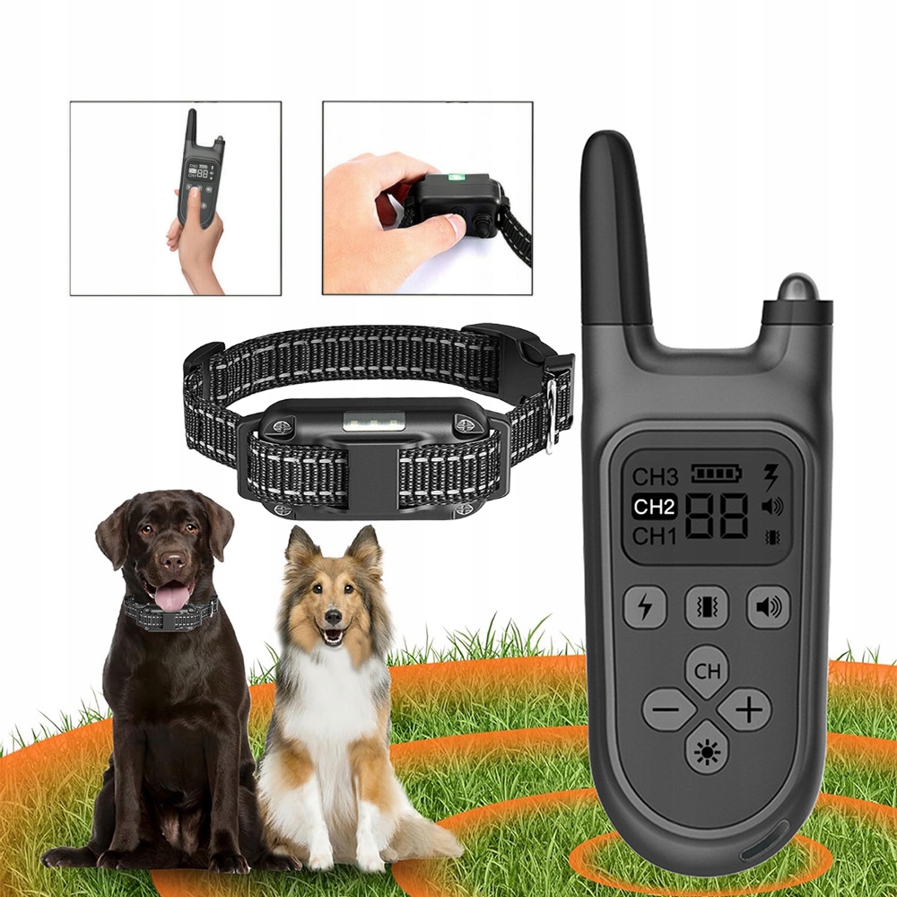 Levně Elektrický Obojek Pro Psa Elektrický Obojek Výcvikový OBOJEK800-1000