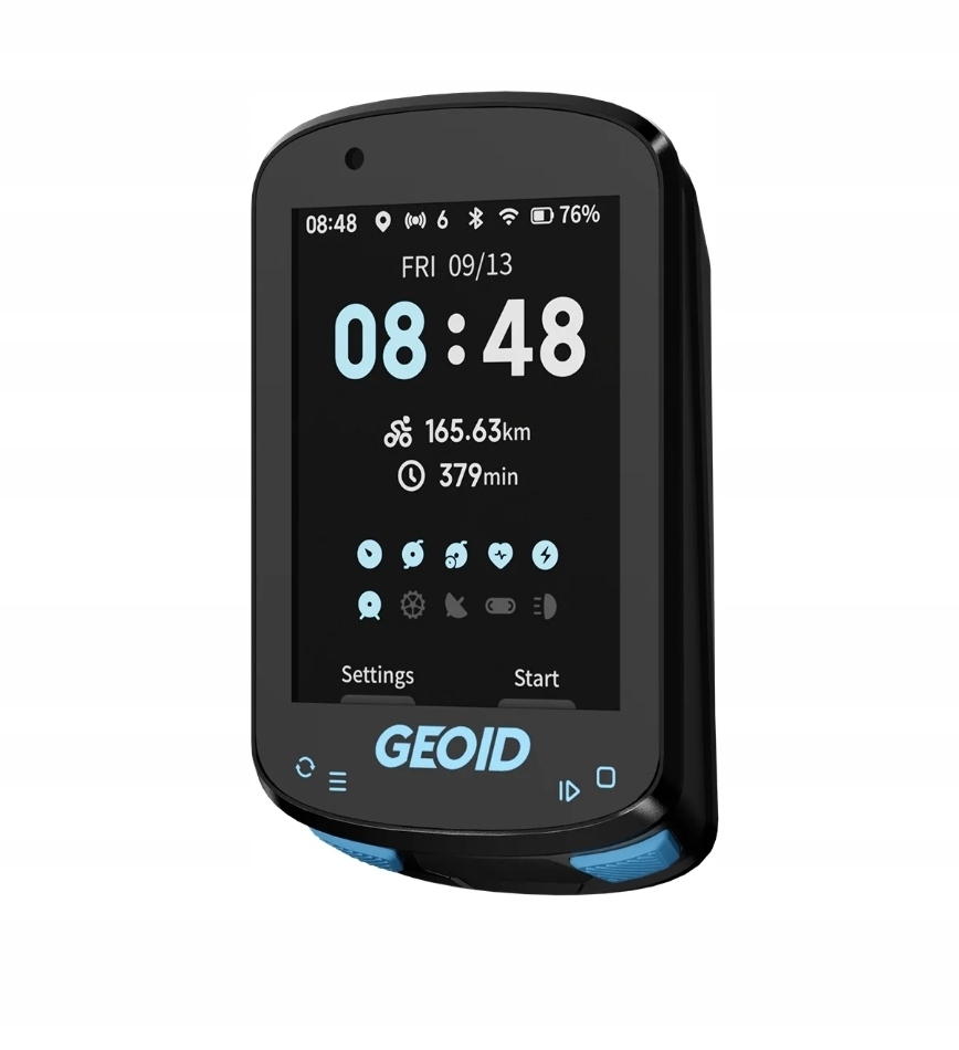 Licznik Komputer rowerowy GPS nawigacja GEOID CC600 KOLOROWY FOLIA UCHWYT — zdjęcie 2