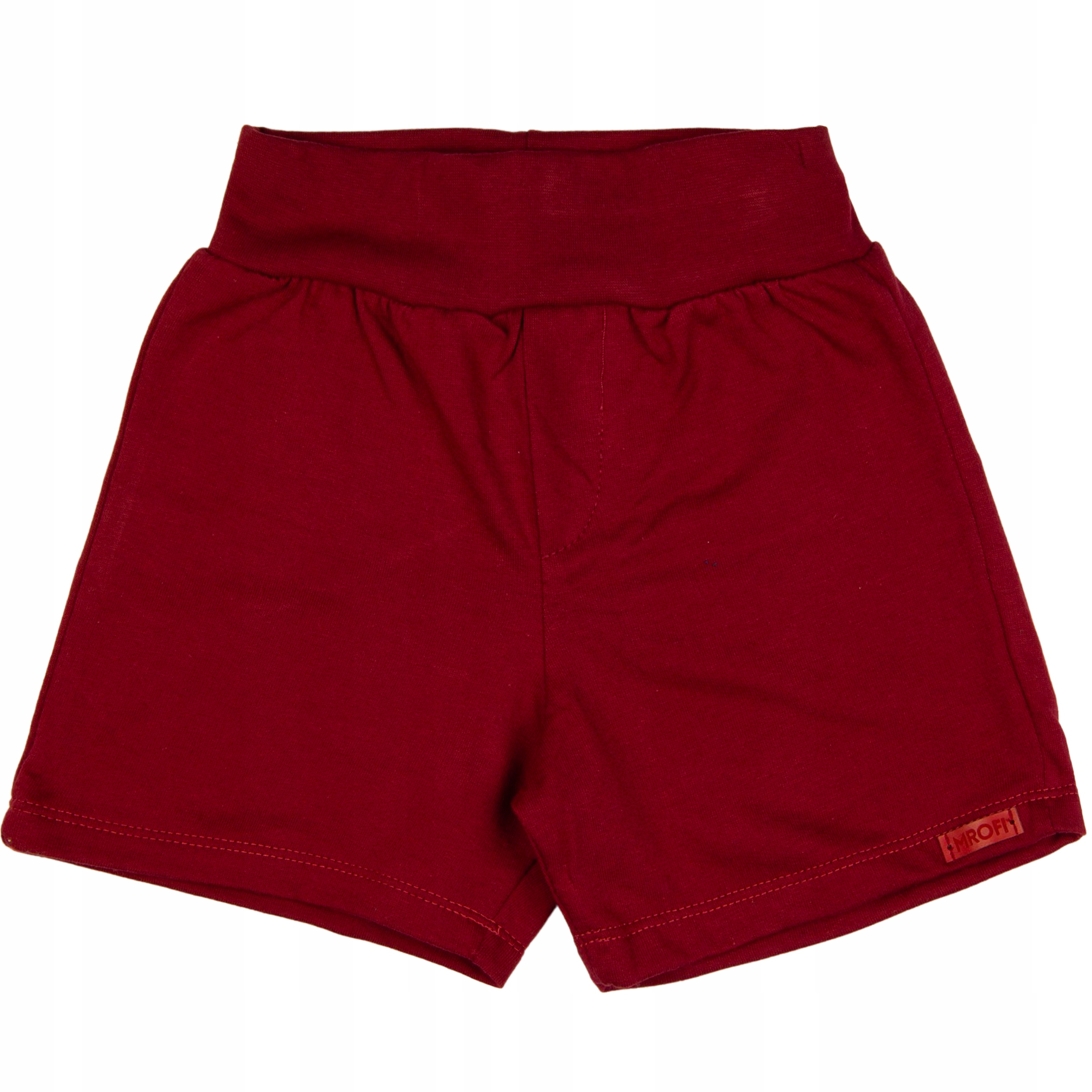 

Krótkie spodenki z dresówki bordowe 122