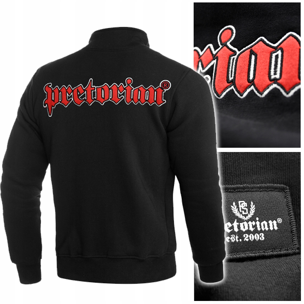 

Bluza męska rozpinana Pretorian czarna r.3XL