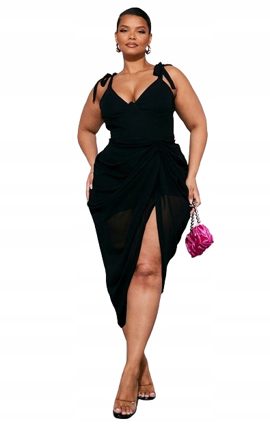 PRETTYLITTLETHING PLUS SIZE MIDI ŠATY 46 1M6H