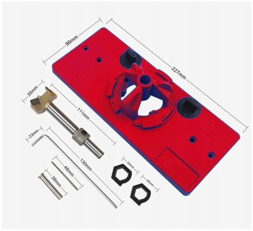 SZABLON DO WIERCENIA OTWORÓW POD ZAWIASY 15-35 Kod producenta FT0535