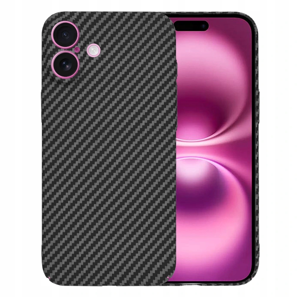 Etui Techsuit Carbonite FiberShell do iPhone 16 Plus – czarne