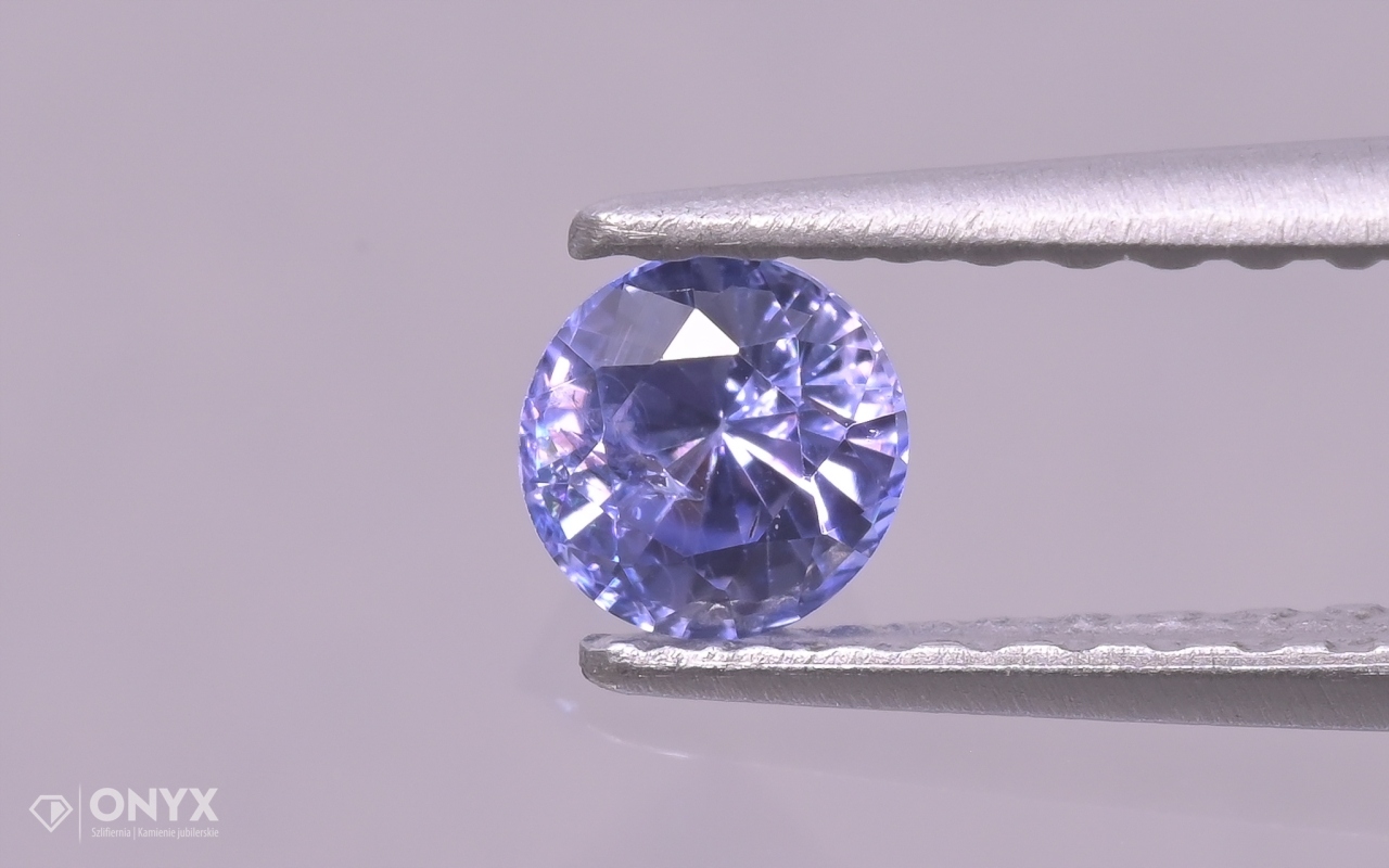 Fazetovaný safír kulatý fi 3,5 mm