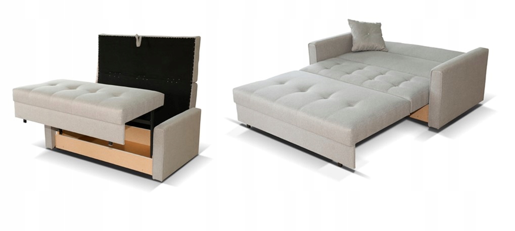 sofa pojedyncza VIVA I STAR łóżko rozkładane welur Materiał korpusu drewno