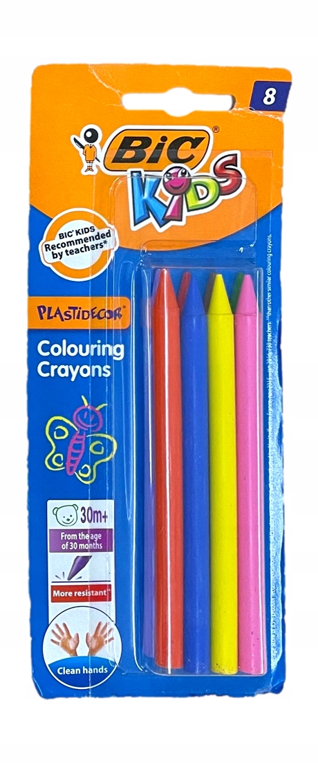 

Bic Plastidecor Kids Kredki świecowe 8 sztuk