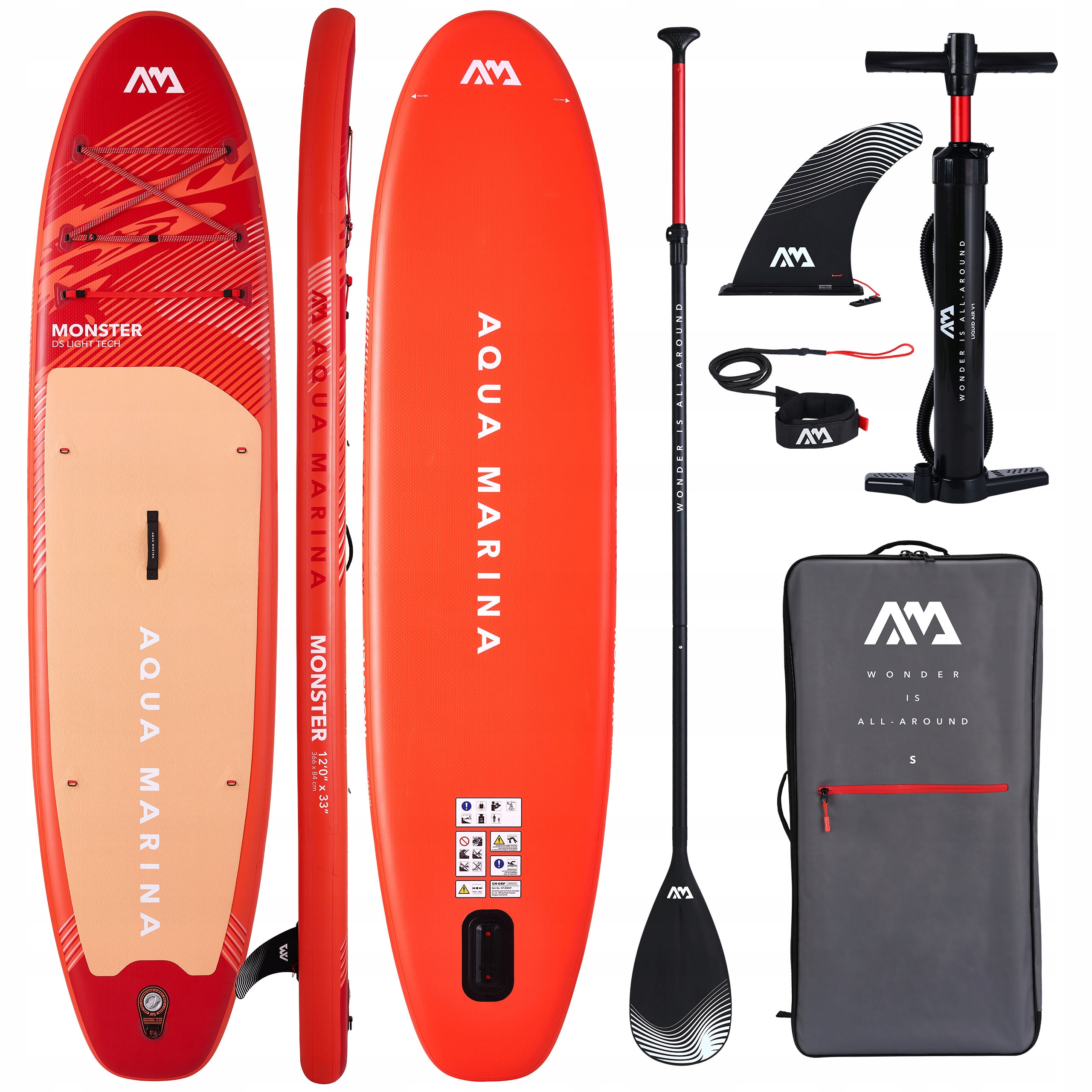 Deska do pływania Sup Board Pompowana Aqua Marina Monster 12'0" 2026