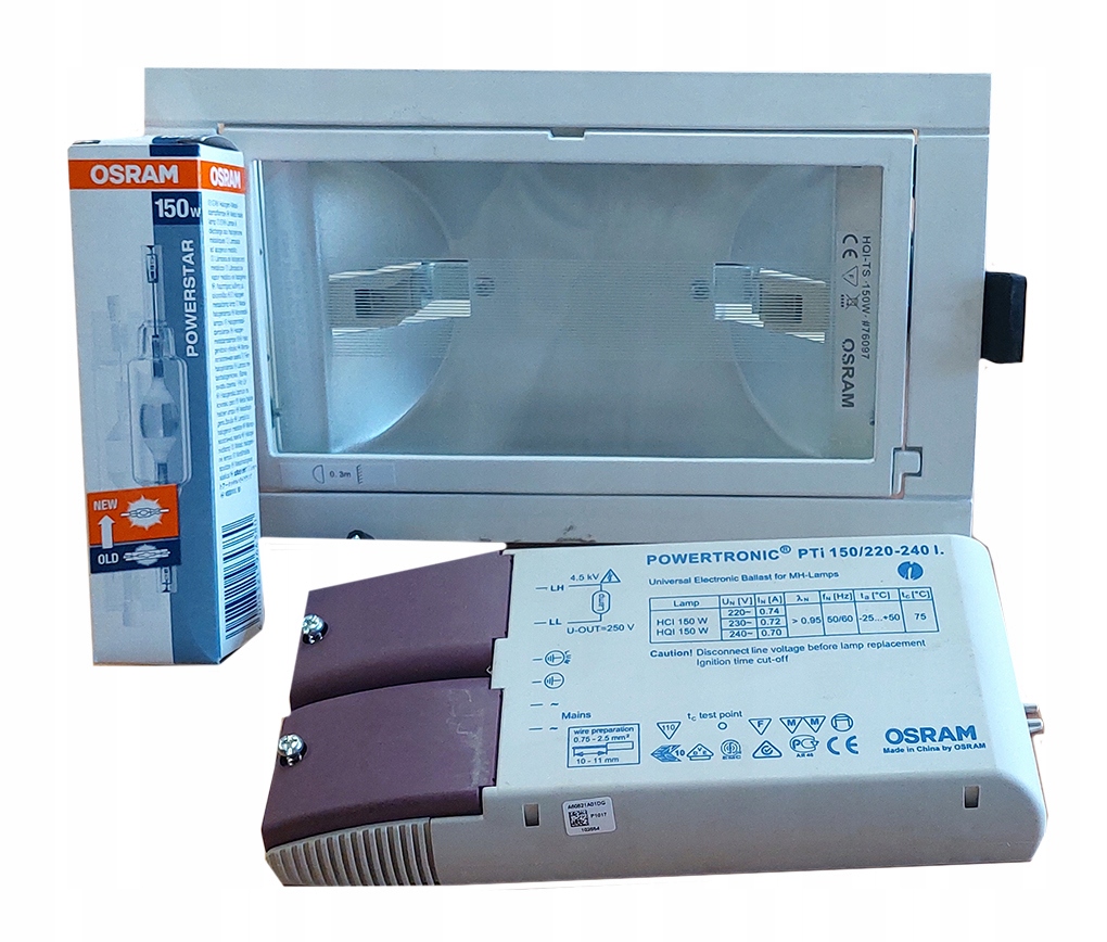 OSRAM OPRAWA PRZEMYSŁOWA KIT DOWNLIGHT HQI-TS 150W 230V BIAŁA Marka Osram