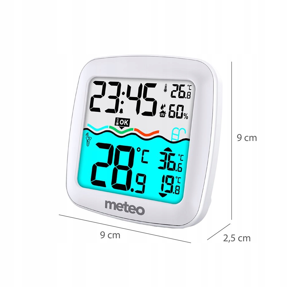 Termometr basenowy z czujnikiem radiowym, TB-2 Producent Meteo