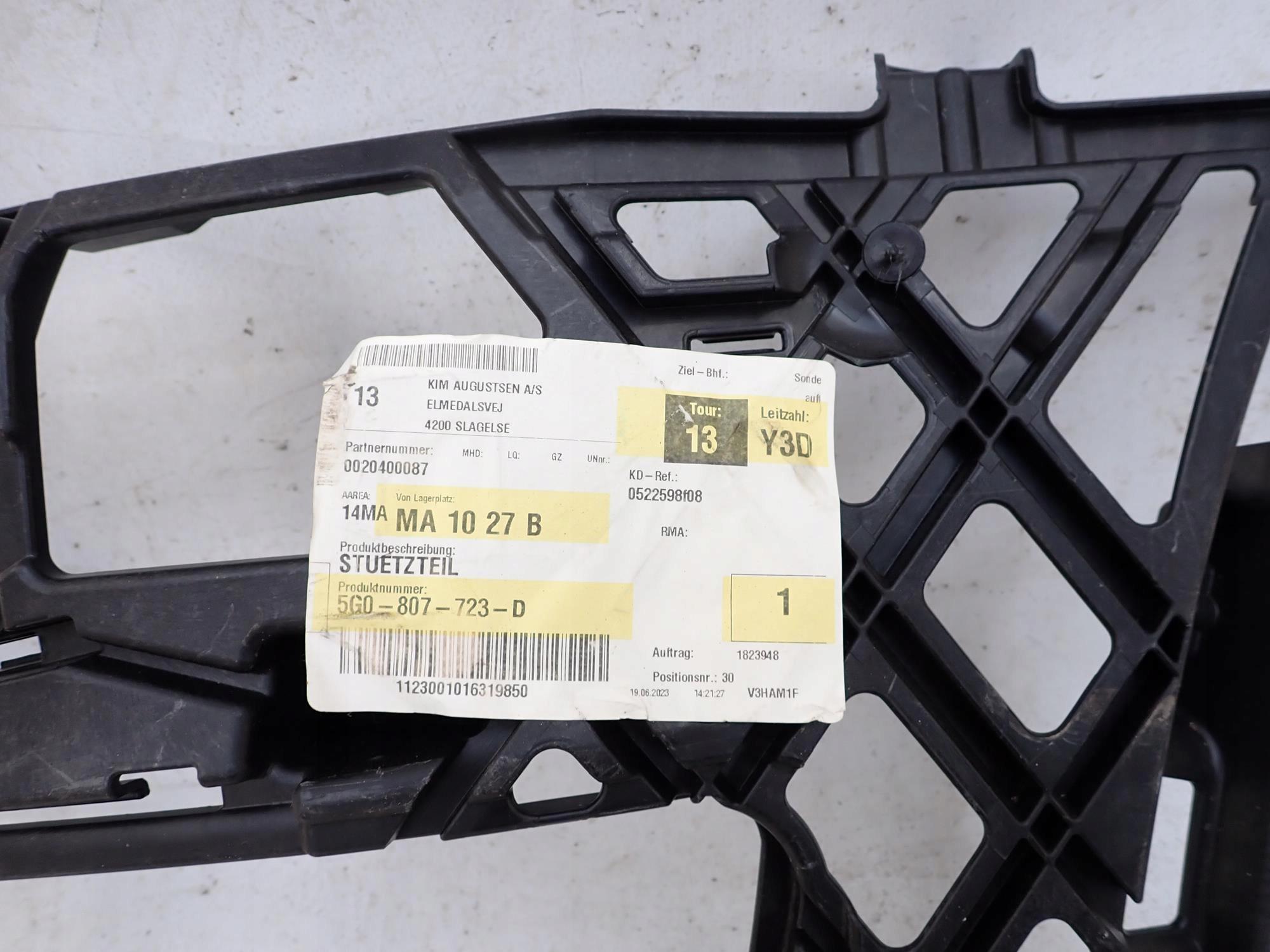 VW GOLF VII 7 12-20 Support plaque Support Gauche Avant Avant