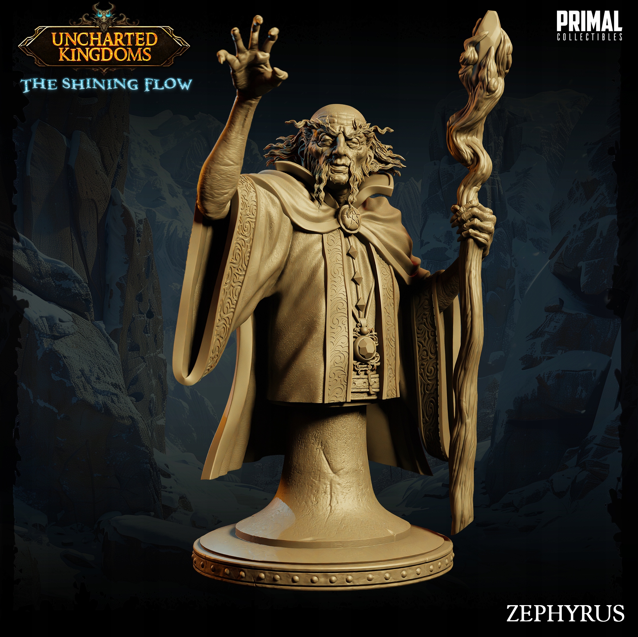 Dark Wizard Zephyrus Bust Primal sběratelské předměty