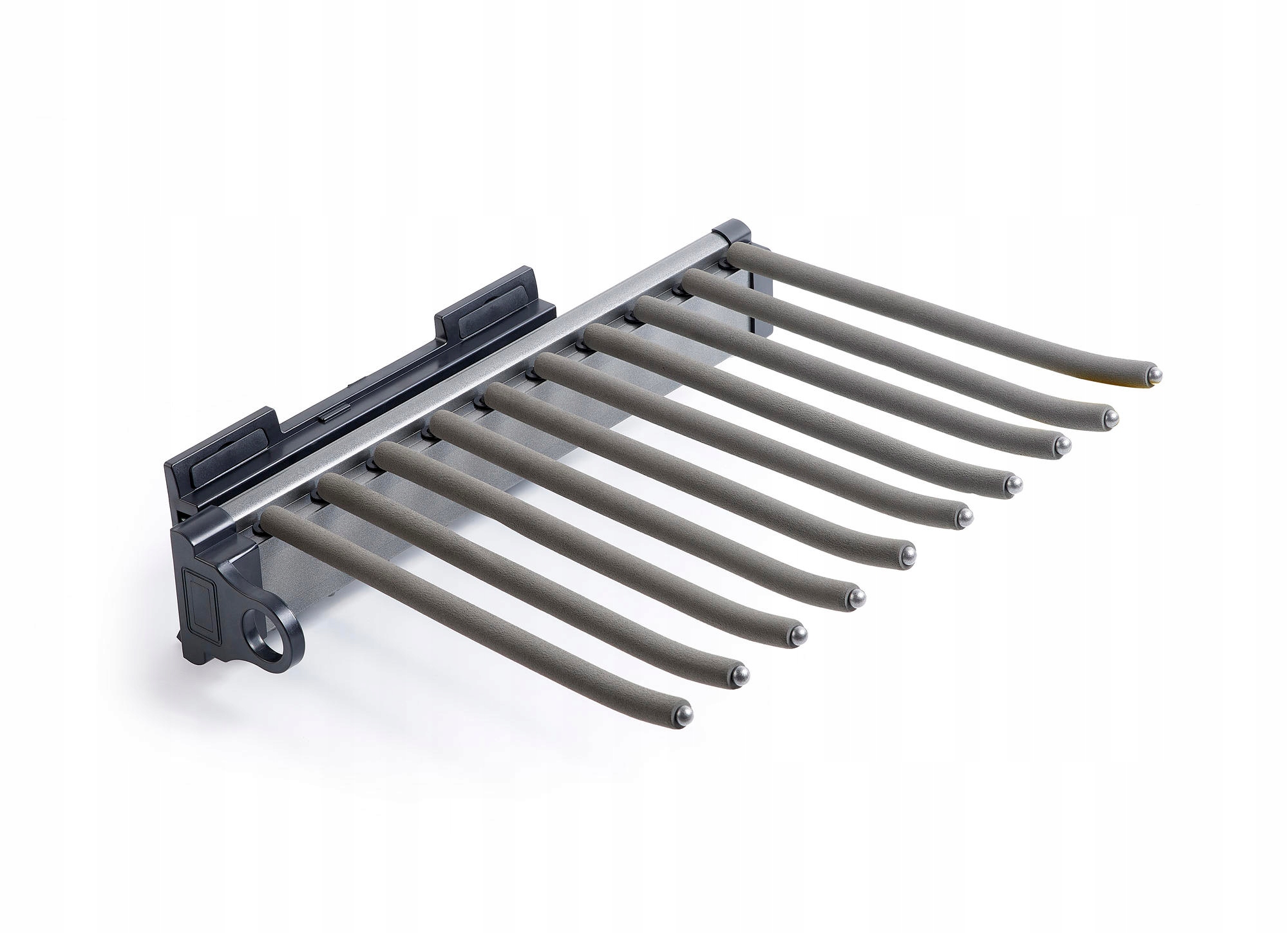 Wieszak wysuwany do szafy garderoby antracyt cichy domyk pełen wysuw