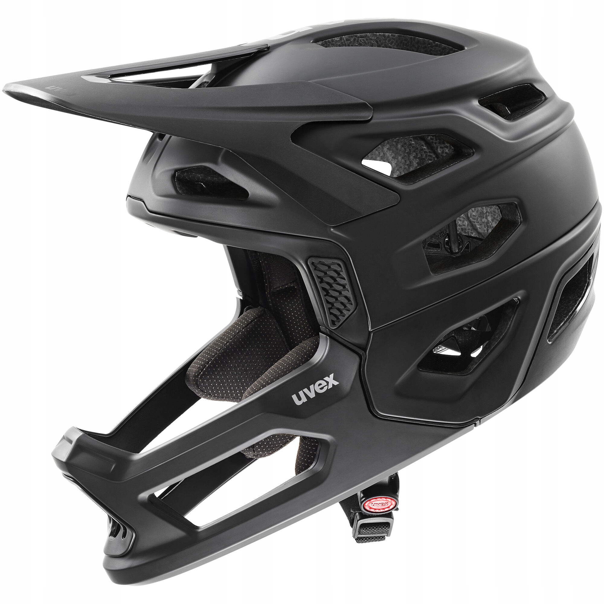Kask Rowerowy Uvex Revolt roz. 57-61 cm Odpinana Szczęka all black matt