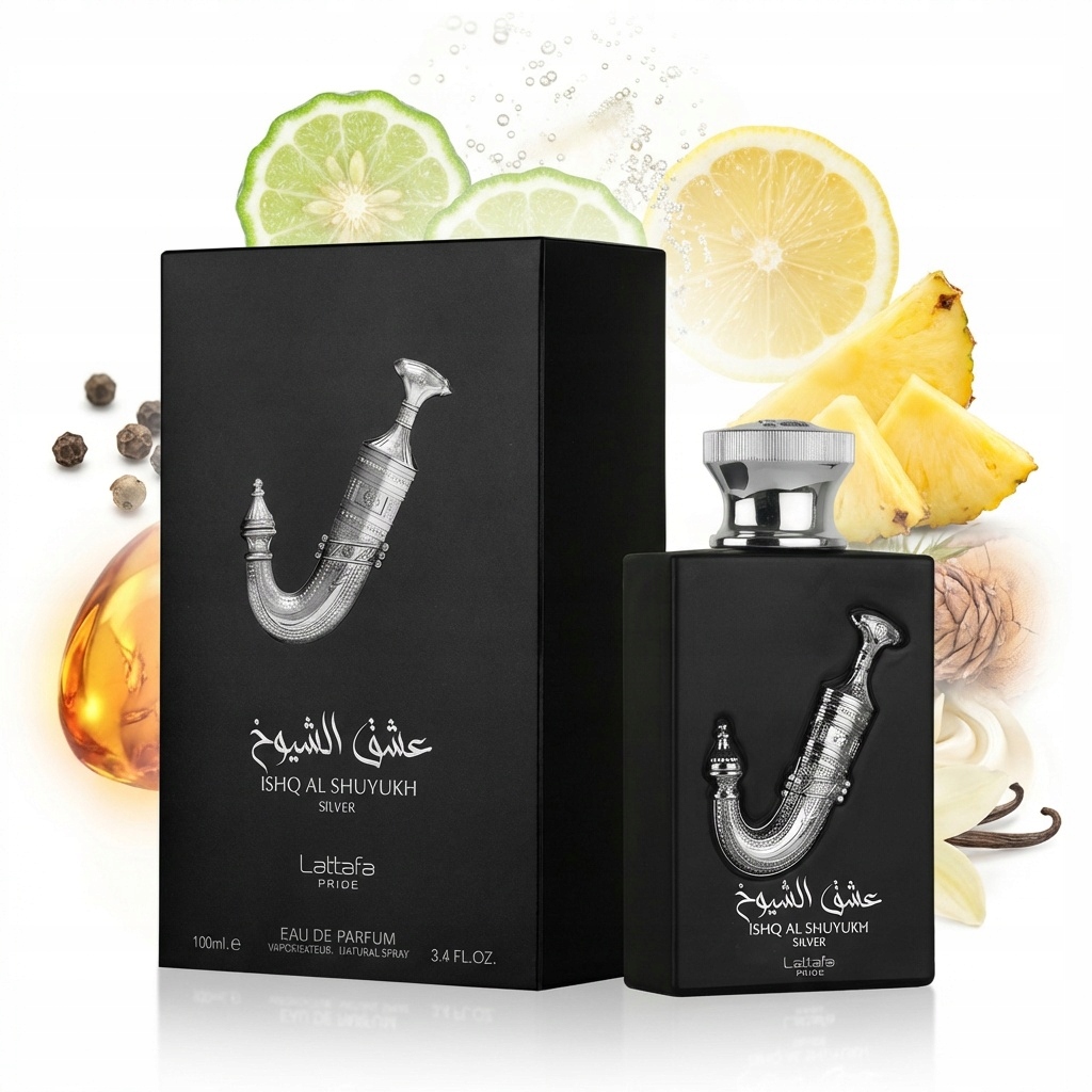 Lattafa Pride Ishq Al Shuyukh Silver 100ml Edp Unisex Eau de Parfum (Parfémovaná voda pro muže i ženy)
