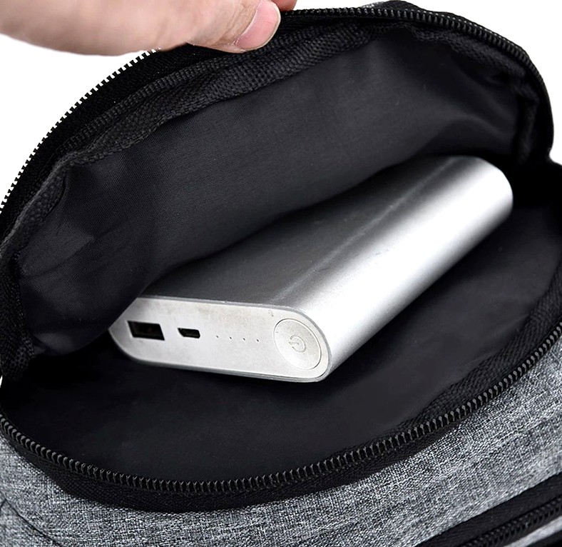 Pojemna Nerka Męska Wodoodporna kieszeń na pasku Wzór dominujący bez wzoru