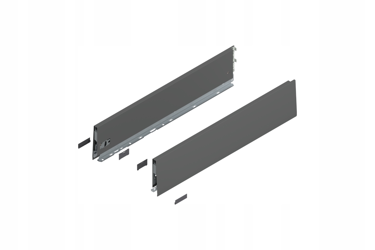 Blum 470K6002S Bok Merivobox, výška K (129 mm), délka 600 mm, antracit mat