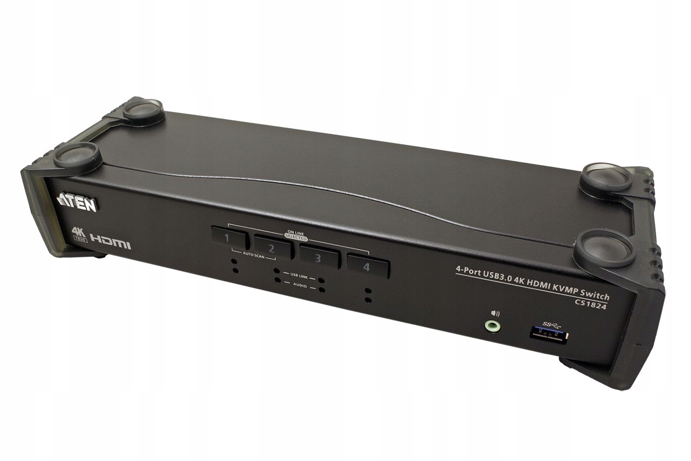 Aten Kvm přepínač (usb klávesnice a myš,HDMI) 4:1 Usb+ Usb 3.0 hub (CS1824)