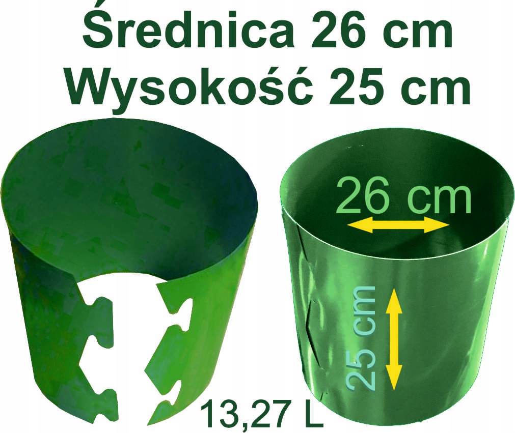 

Doniczki Spinane 26x25 cm do pomidorów 13,27 L