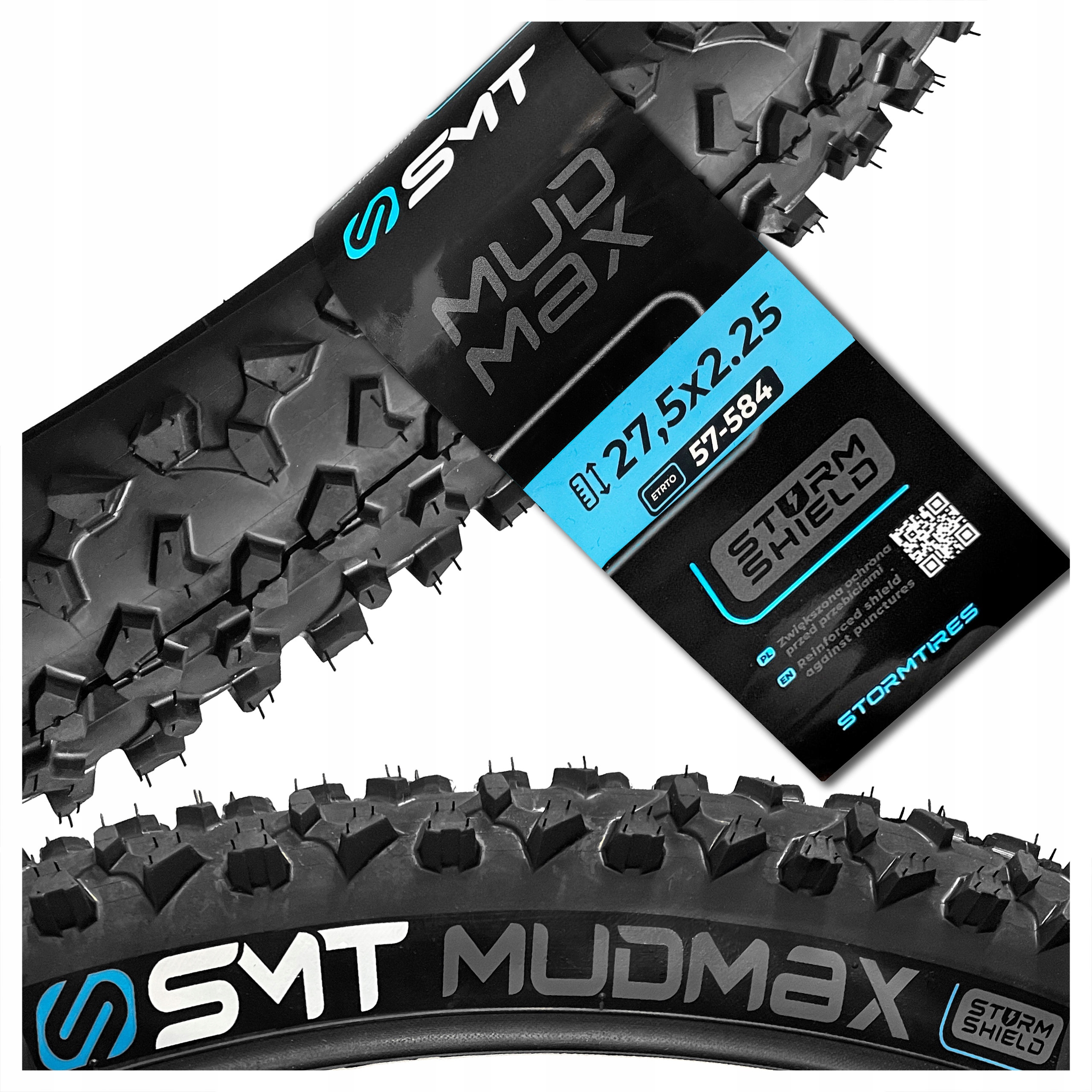 Opona Rowerowa Storm Mudmax 27,5x2,25 57-584 Antyprzebiciowa Terenowa Mtb