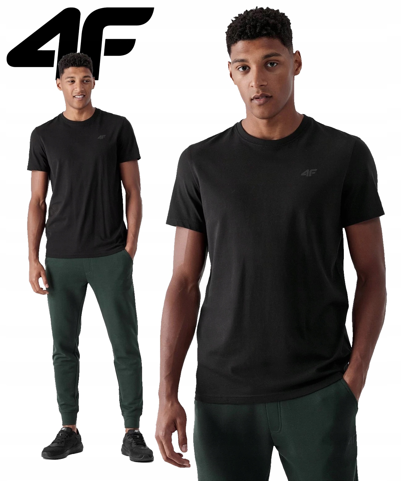 

4F T-shirt Męski Basic Koszulka L22 TSM352 L